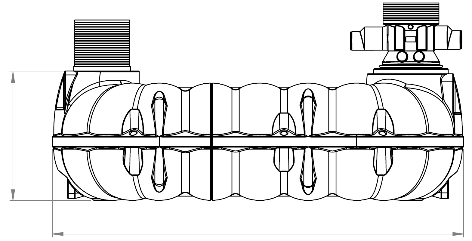 Neoline regenwatertank kunststof grondwaterbestendig