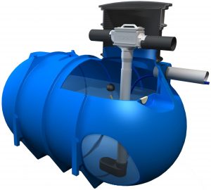 BLUELINE VARITANK 450 Regenwassertank aus Kunststoff mit Regenwasserfilter