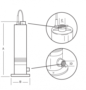 DRUCKTAUCHPUMPE COMBIPRESS  Drucktauchpumpe mit Durchflusswächter und Schwimmender Entnahme