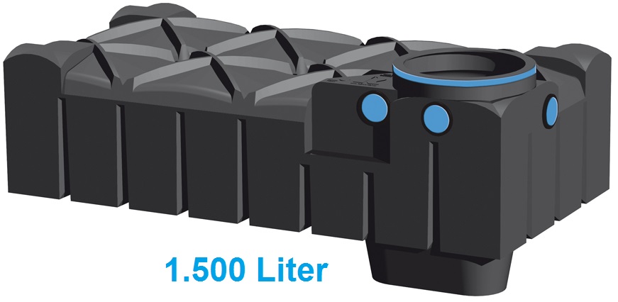 Regenwasserbehälter Flatline 1500L