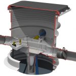 VARITANK FILTER 150/325 Filterschacht mit Trident filtertechnologie für 325 m² Dachfläche Regenwasser filtern Varitank
