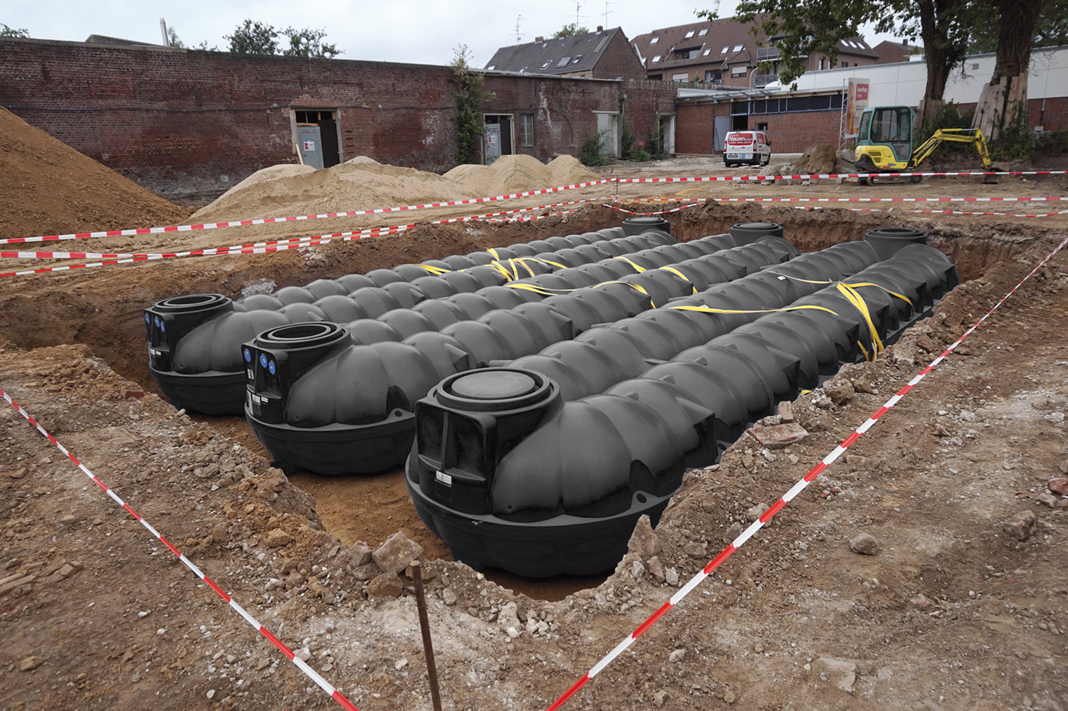 Regenwassernutzung Flachtanks