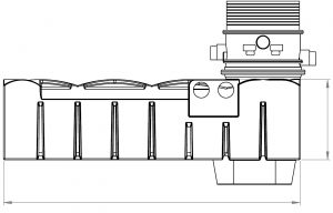 FLATLINE VARITANK 325 Regenwassertank aus PE mit integriertem Regenwasserfilter FLATLINE VARITANK 325 Regenwassertank aus PE mit integriertem Regenwasserfilter