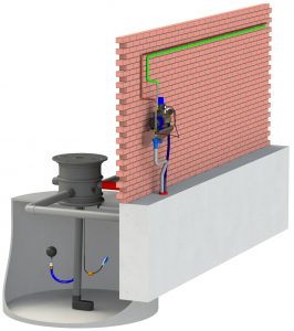 VARITANK FILTER 150/325 Filterschacht mit Trident filtertechnologie für 325 m² Dachfläche Varitank 325 Filterschachten voor regenwatertanks en regenwaterputten
