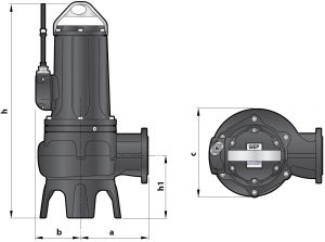 Schmutzwasserpumpe BM-SD – 40/55 von GEP pomp voor afvalwater met vaste delen BM