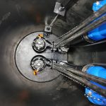 Pumpenschacht Wasteline Pro 750 Liter für Abwasser Hebeanlagen Spezial eingebaut