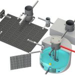 Versicherungsschacht aus Beton zur Versickerung von Regenwasser 20.000 Liter Drainageplaat 52 mm voor infiltratie en afkoppeling regenwater