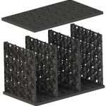 Versickerungsmodul für Regenwasser 125 Liter Infiltratiebox om regenwater en hemelwater af te koppelen