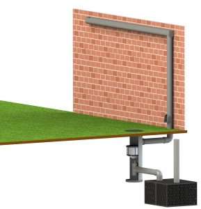 Versickerungsmodul für Regenwasser 125 Liter Infiltratiebox om regenwater en hemelwater af te koppelen